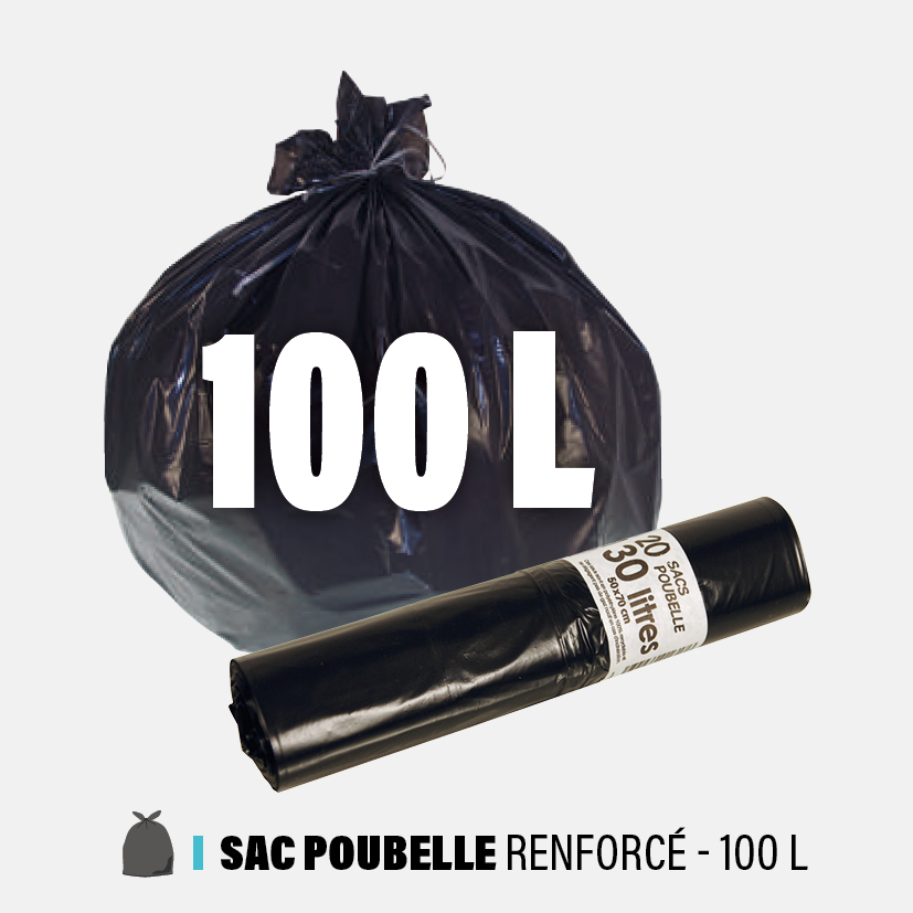 Sacs poubelles renforcés - 100 L du fournisseur RPAC