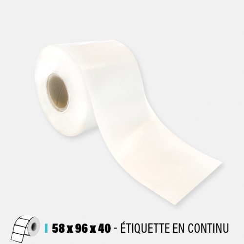 etiquette en continu